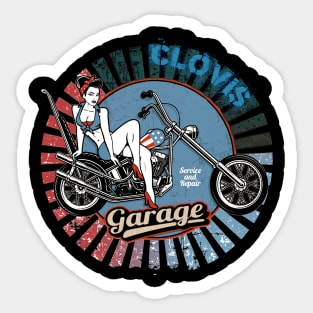 CLOVIS VINTAGE GARAGE Sticker